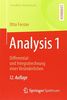 Analysis 1: Differential- und Integralrechnung einer Veränderlichen (Grundkurs Mathematik)