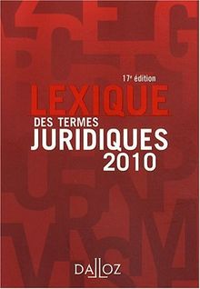 Lexique des termes juridiques