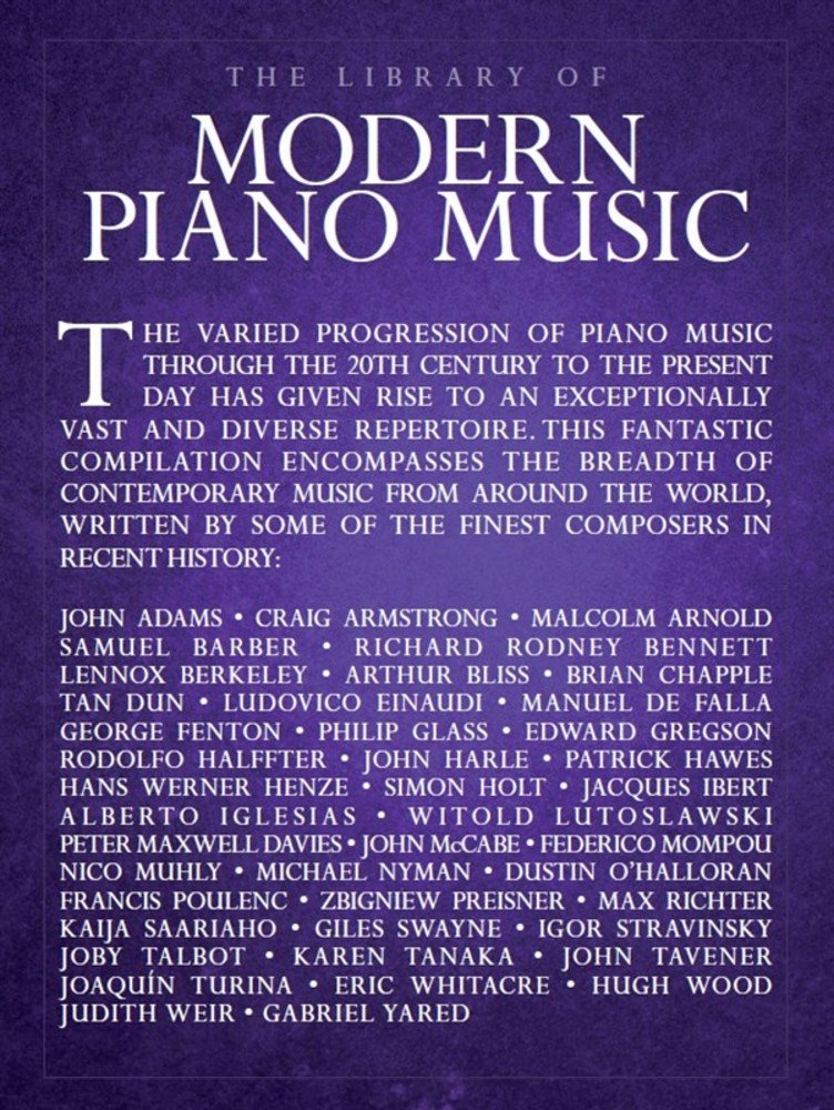 The library of modern piano music