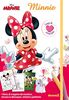 Disney Minnie - Coup de coeur créations: Avec 1 bloc, 6 crayons de couleur, tenues à découper, stickers pailletés