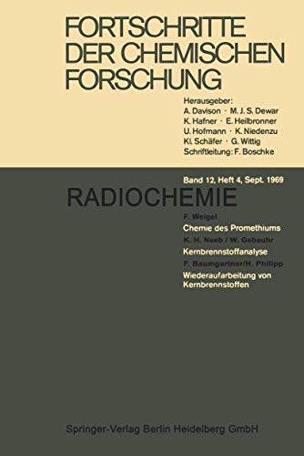 Fortschritte der Chemischen Forschung (Topics in Current Chemistry, 12/3)