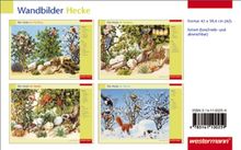 Wandbilder: Die Hecke im Frühling, Sommer, Herbst, Winter