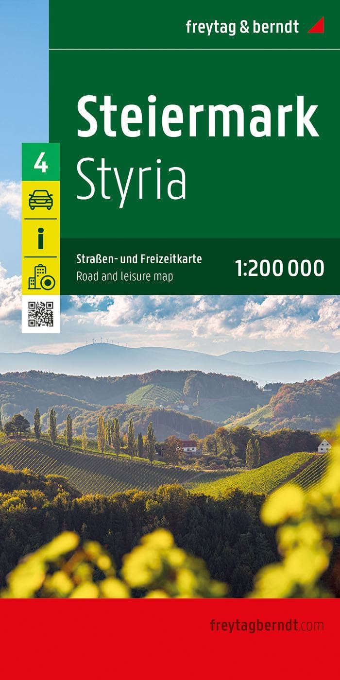 Steiermark, Straßen- und Freizeitkarte 1:200.000, freytag & berndt (freytag & berndt Auto + Freizeitkarten)