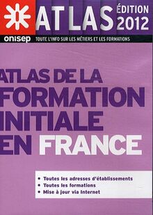 Atlas de la formation initiale en France (1Cédérom)