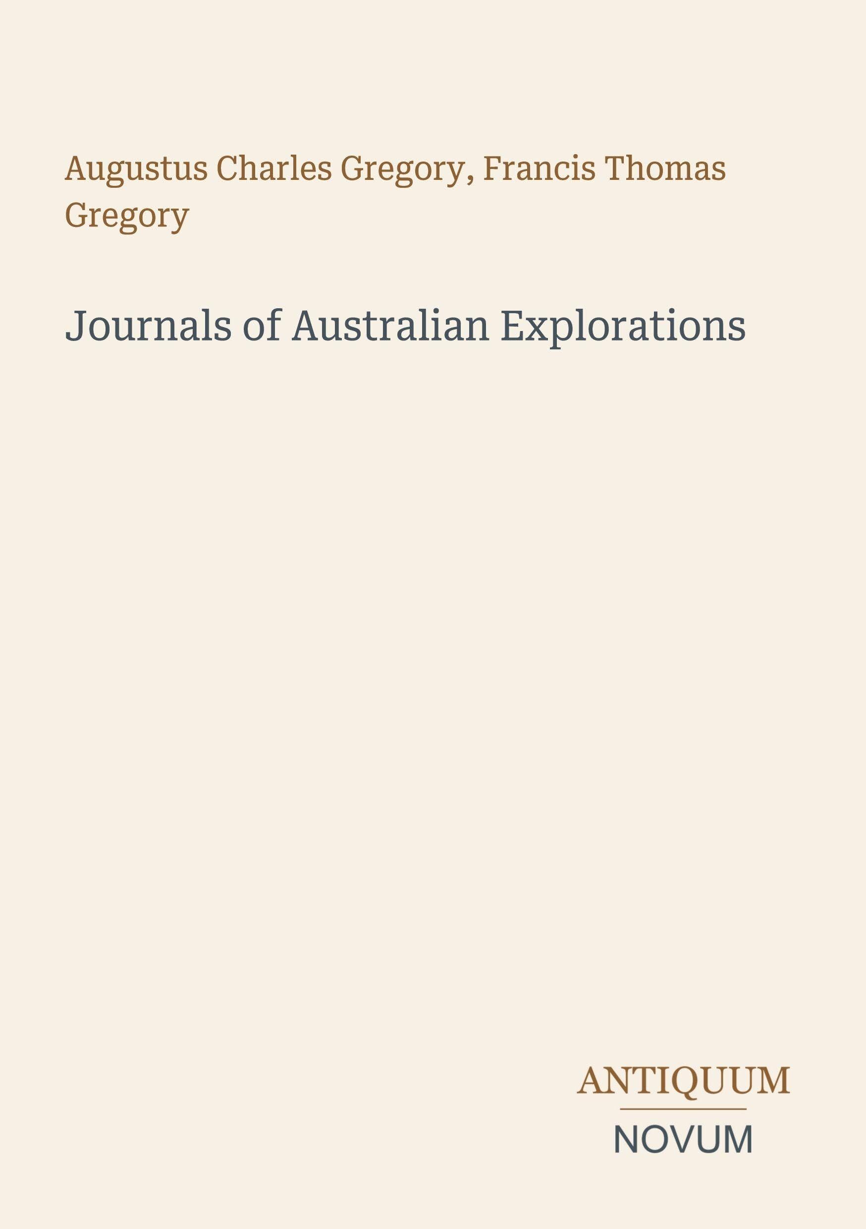 Journals of Australian Explorations