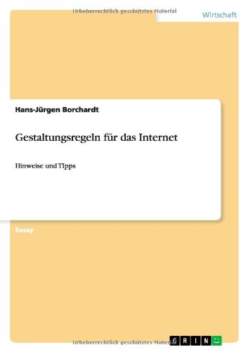 Gestaltungsregeln für das Internet: Hinweise und TIpps