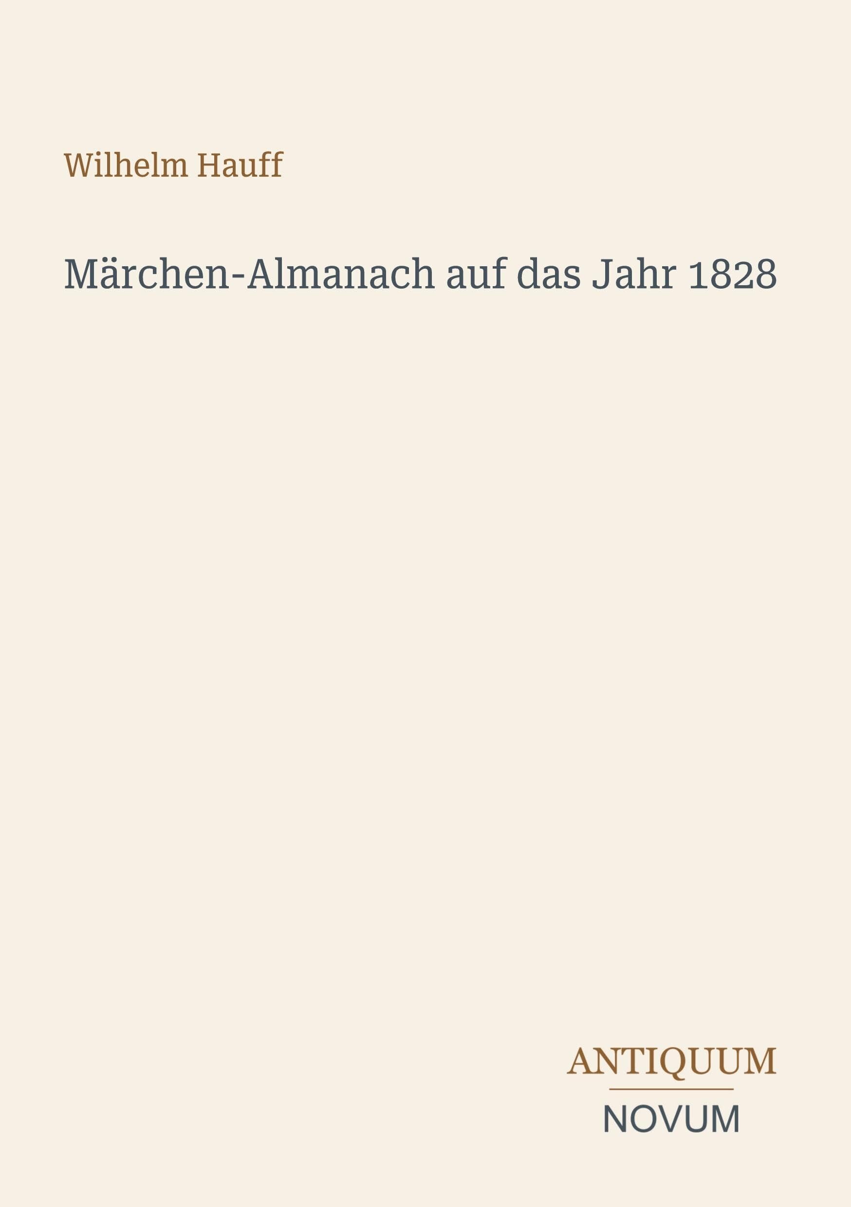 Märchen-Almanach auf das Jahr 1828