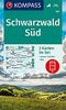 KOMPASS Wanderkarte Schwarzwald Süd: 2 Wanderkarten 1:50000 im Set inklusive Karte zur offline Verwendung in der KOMPASS-App. Fahrradfahren. (KOMPASS-Wanderkarten, Band 887)