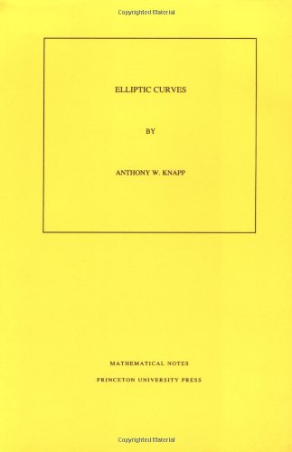 Elliptic Curves. (Mathematical Notes, 40)