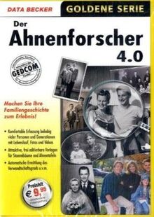 Der Ahnenforscher 4.0, 1 CD-ROM Machen Sie Ihre Familiengeschichte zum Erlebnis. Für Windows 2000 (SP4)/XP (SP2)/Vista