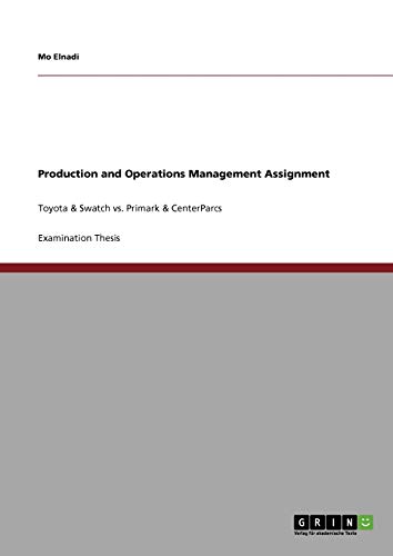 Production and Operations Management Assignment: Toyota & Swatch vs. Primark & CenterParcs