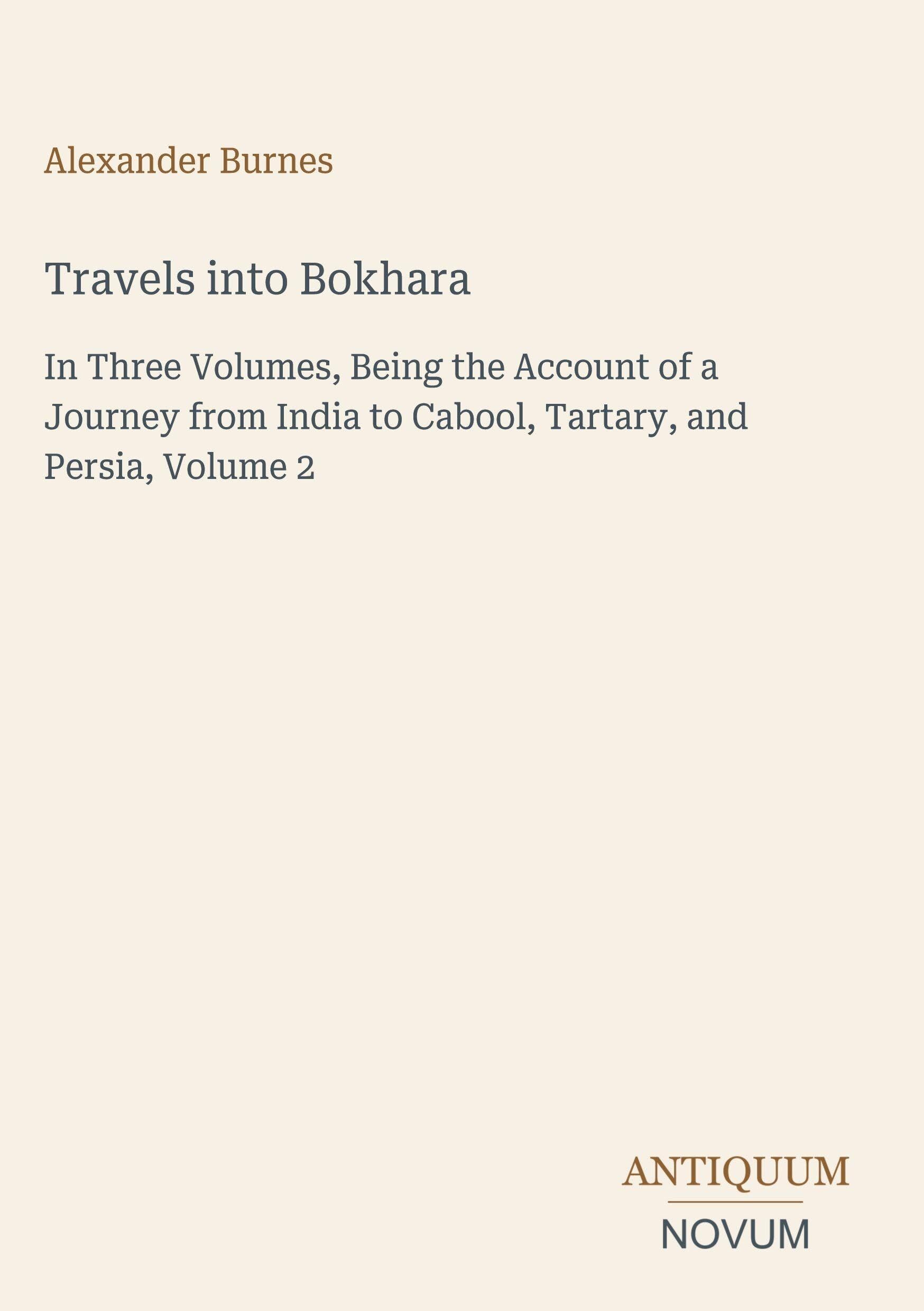Travels into Bokhara