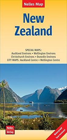 Nelles Map Landkarte New Zealand: reiß- und wasserfest; waterproof and tear-resistant; indéchirable et imperméable; irrompible & impermeable | 1 : 1,250,000