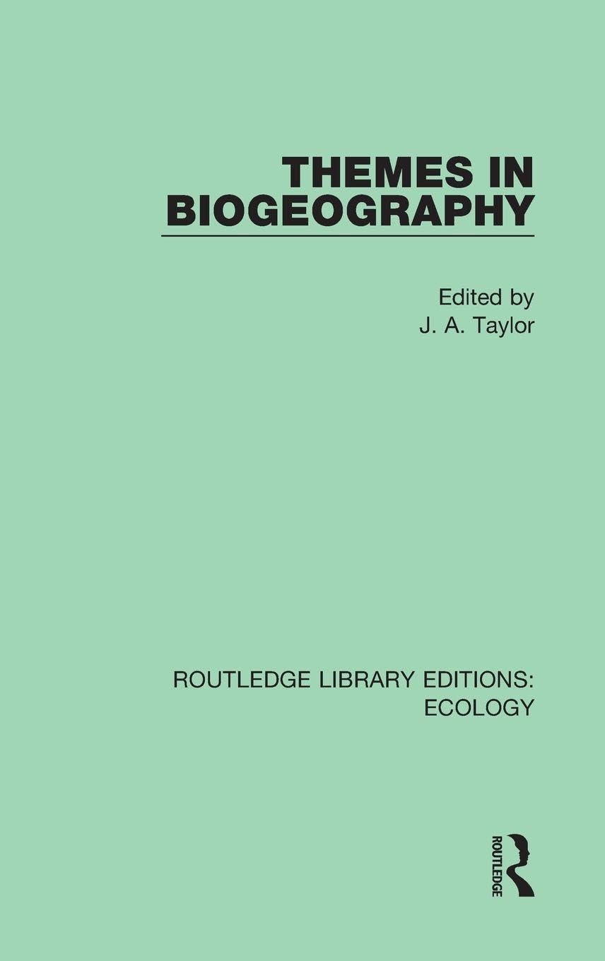 Themes in Biogeography (Routledge Library Editions: Ecology, 14, Band 14)