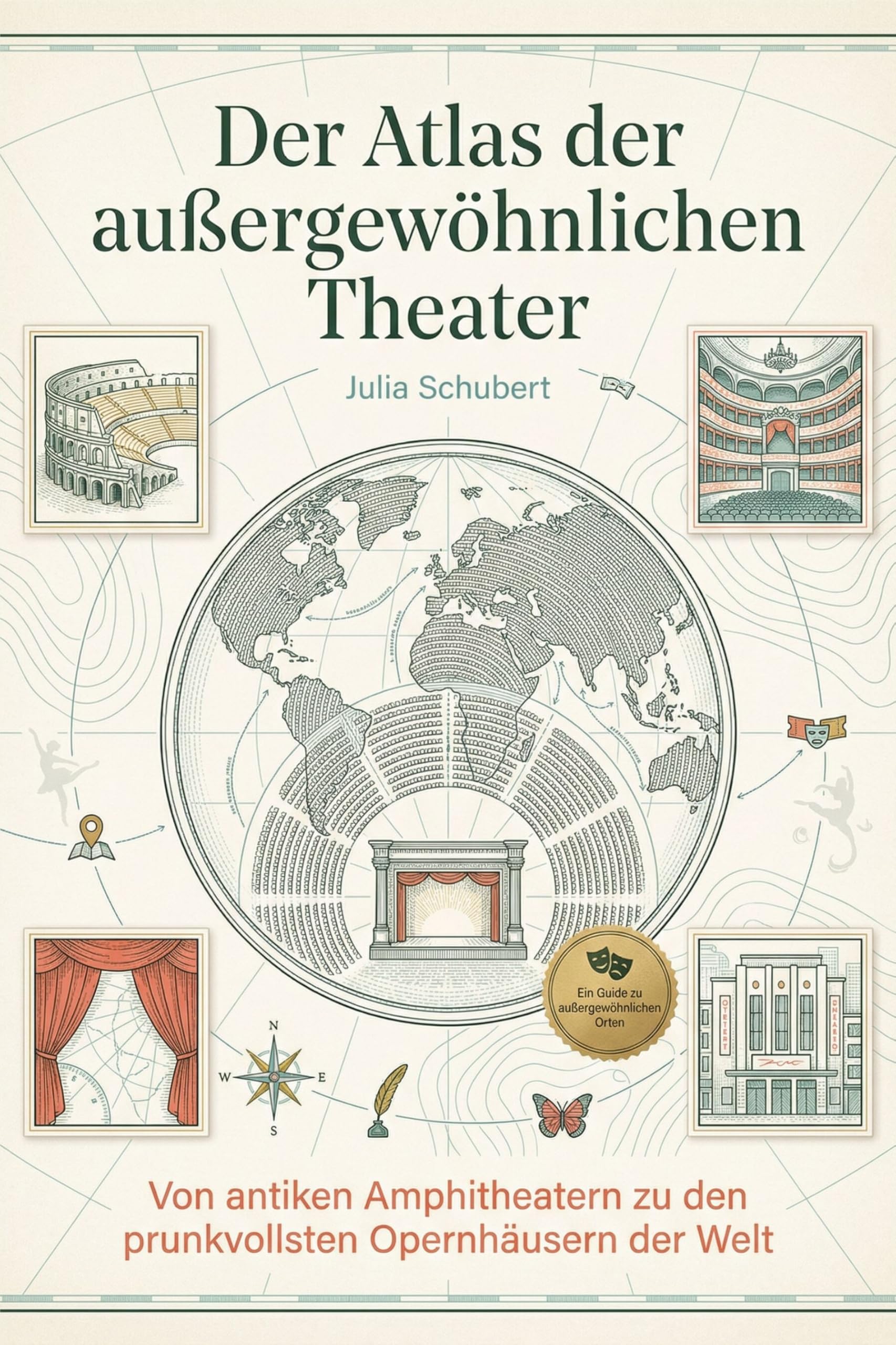 Der Atlas der außergewöhnlichen Theater: Von antiken Amphitheatern zu den prunkvollsten Opernhäusern der Welt. Ein Kultur-Reiseführer für Bühnen- und Film-Fans