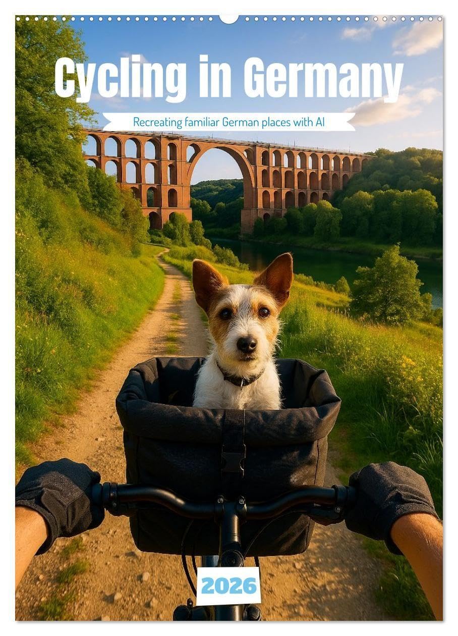 Cycling in Germany (Wall Calendar 2026 DIN A2 portrait), CALVENDO 12 Month Wall Calendar: Through Germany with imagination, a spirit of adventure, and a friendly cycling companion (CALVENDO Hobbies)