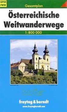 Österreichische Weitwanderwege 1 : 800 000. Gesamtplan