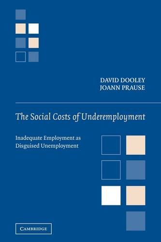 The Social Costs of Underemployment: Inadequate Employment as Disguised Unemployment