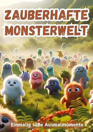 Zauberhafte Monsterwelt: Einmalig süße Ausmalmomente