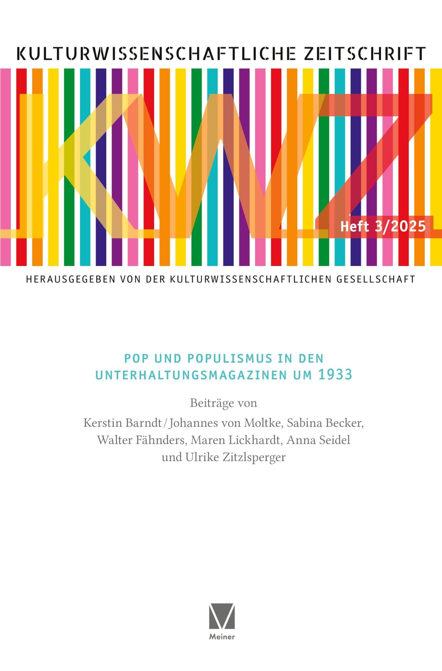 Pop und Populismus in den Unterhaltungsmagazinen um 1933 (Kulturwissenschaftliche Zeitschrift)