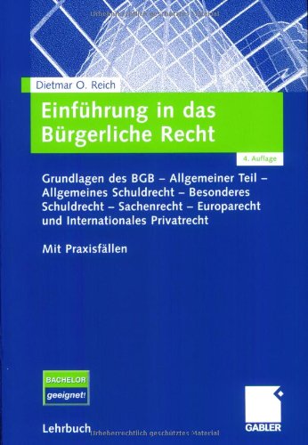 Einfhrung In Das Brgerliche Recht: Grundlagen Des BGB - Allgemeiner ...