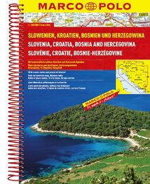 MARCO POLO Reiseatlas Slowenien, Kroatien, Bosnien und Herzegowina 1:300.000 (Marco Polo Road Atlases)