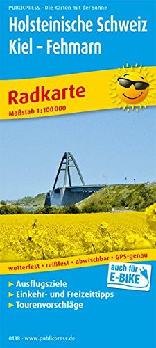 Holsteinische Schweiz, Kiel - Fehmarn: Radkarte mit Ausflugszielen, Einkehr- & Freizeittipps, wetterfest, reissfest, abwischbar, GPS-genau. 1:100000 (Radkarte/RK)
