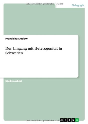 Der Umgang mit Heterogenität in Schweden