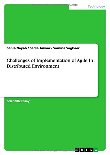 Challenges of Implementation of Agile In Distributed Environment