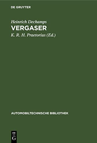 Vergaser (Automobiltechnische Bibliothek, 3)