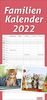 Katzen Familienplaner 2022 - times&more Wandkalender mit Monatskalendarium - 5 Spalten - 21 x 45 cm