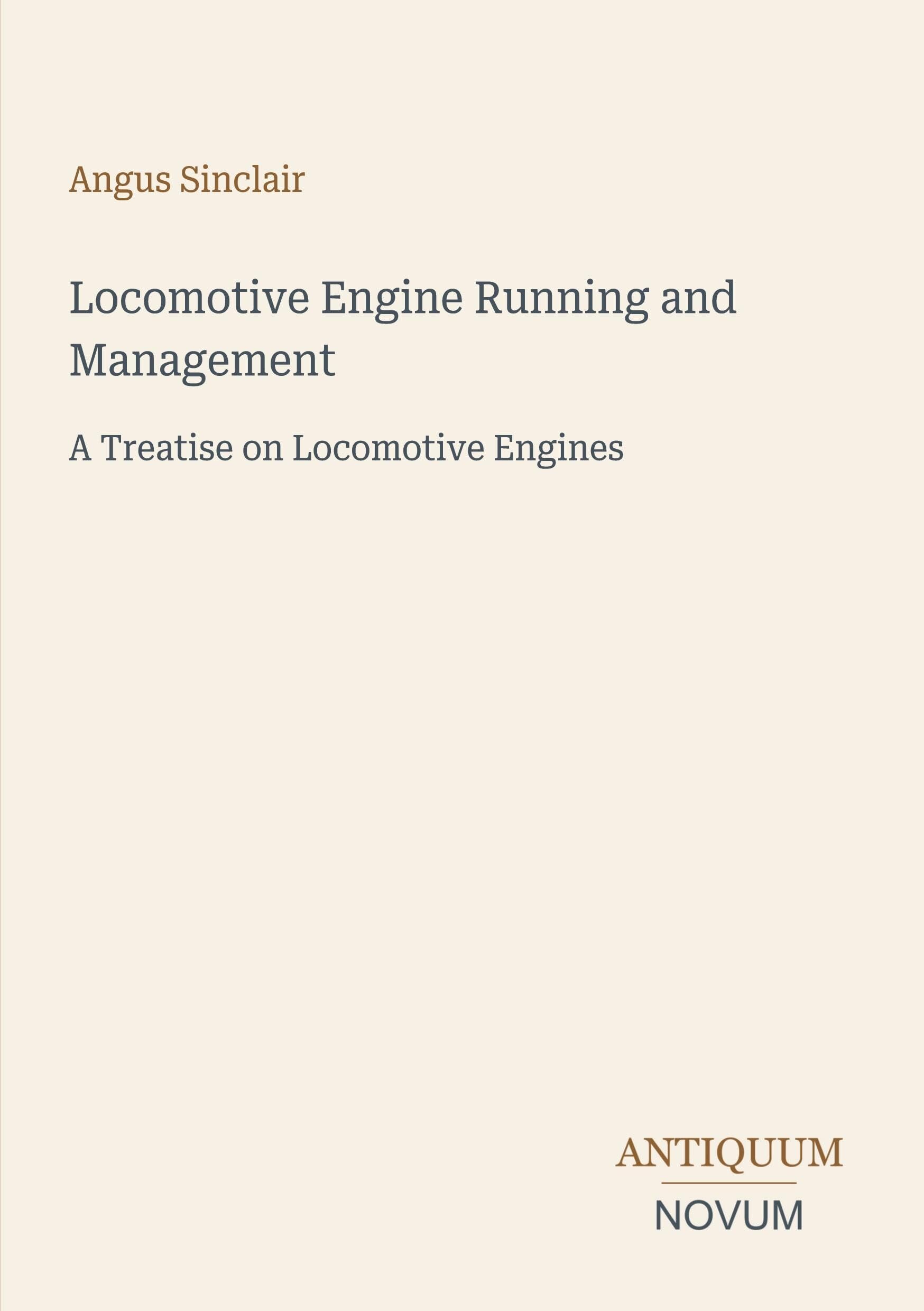 Locomotive Engine Running and Management