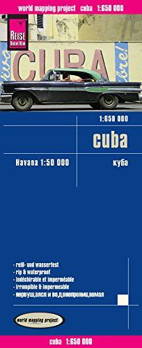 Reise Know-How Landkarte Cuba (1:650.000) mit Havanna (1:50.000): world mapping project