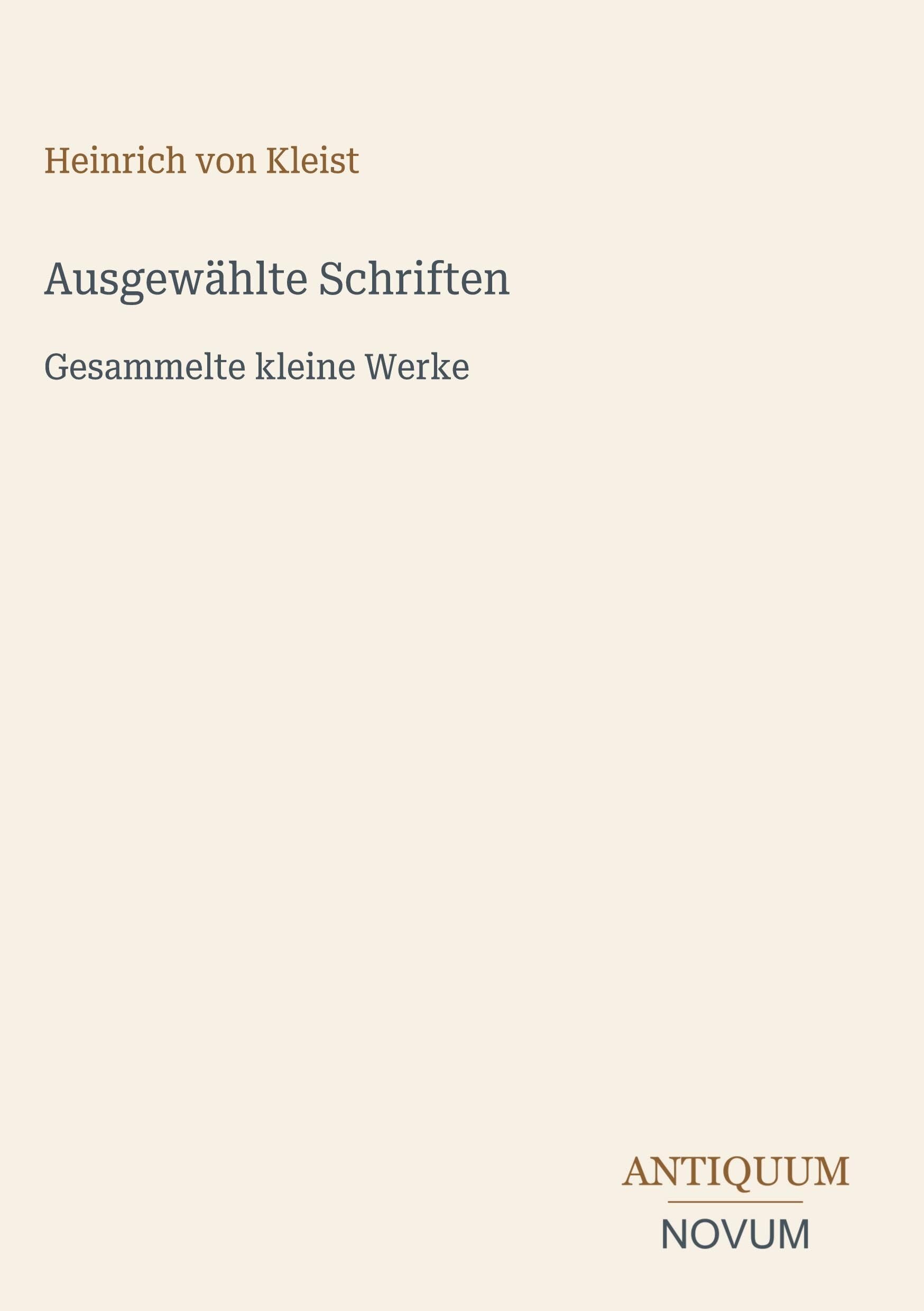 Ausgewählte Schriften