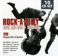 ROCKABILLY - 200 Original Hits and Rarities of Rock And Roll & Hillbilly: Honky Tonk Man, Rockhouse, Get Rhythm, Blue Moon Of Kentucky, ...