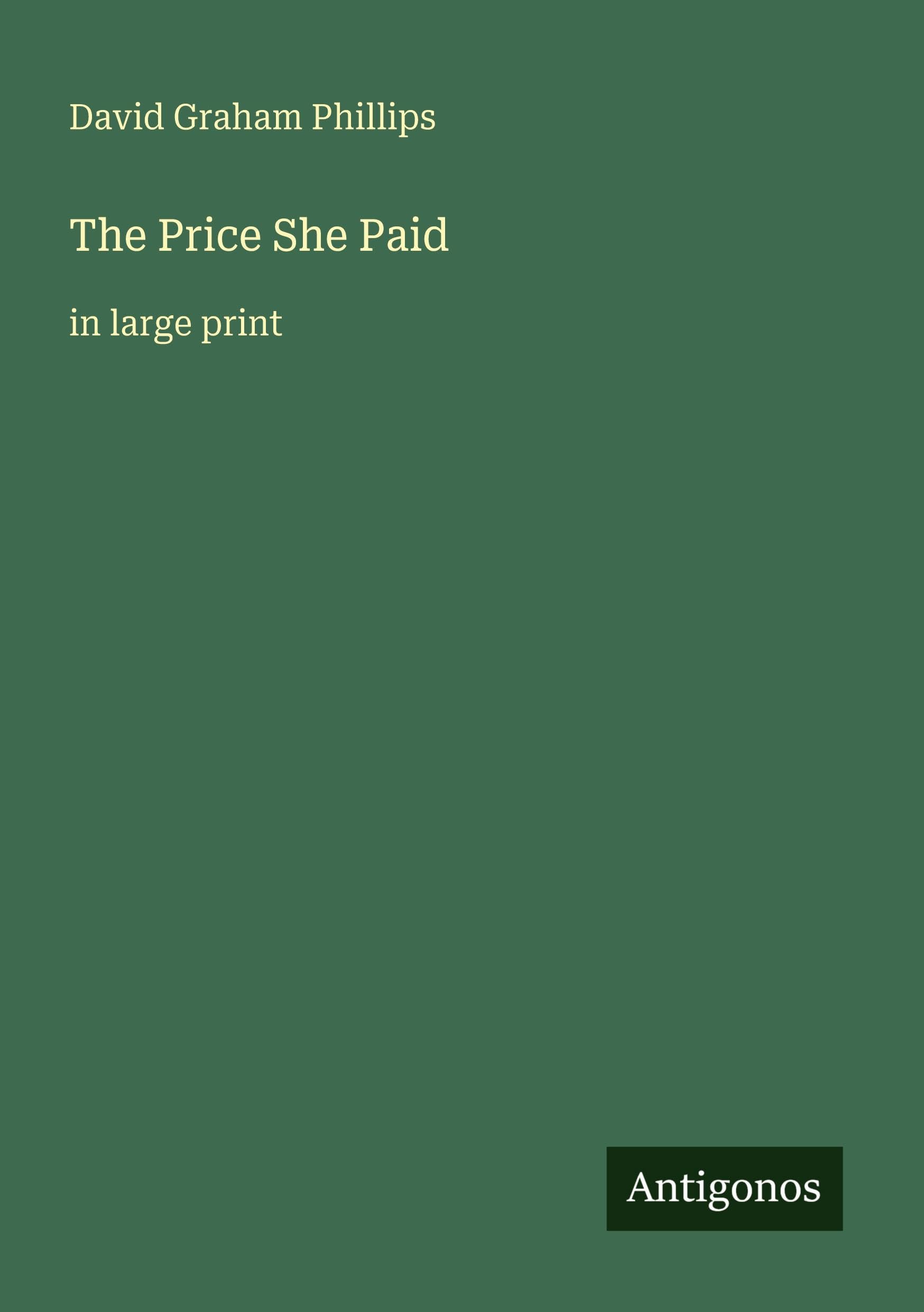 The Price She Paid: in large print
