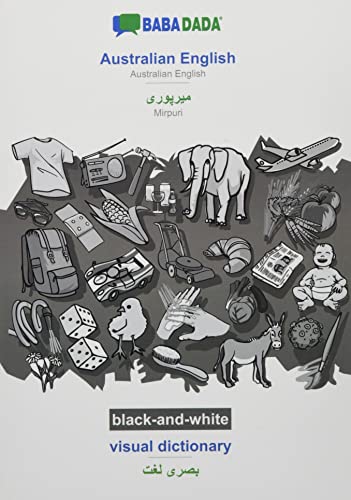 BABADADA black-and-white, Australian English - Mirpuri (in arabic script), visual dictionary - visual dictionary (in arabic script): Australian English - Mirpuri (in arabic script), visual dictionary