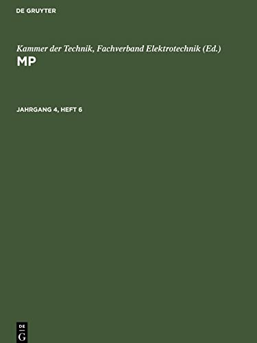 MP, Jahrgang 4, Heft 6, MP Jahrgang 4, Heft 6