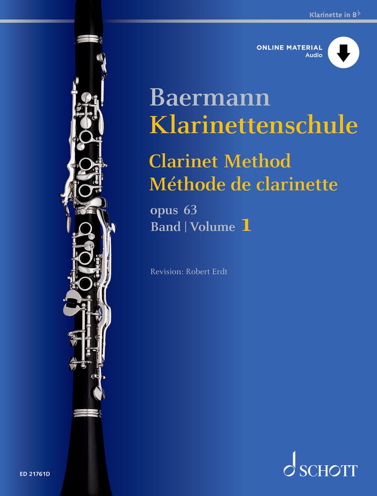 Klarinettenschule: Band 1: No. 1-33. op. 63. Klarinette in B. (Baermann - Klarinettenschule, Band 1: No. 1-33)