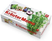Welche Kräuter passen am besten zu welchem Gericht? Klassische Kräuter-Gerichte-Paare versteckt in einem unterhaltsamen Memo-Spiel. Testen Sie Ihr Kräuterwissen mit dem würzigen Kräutermemo