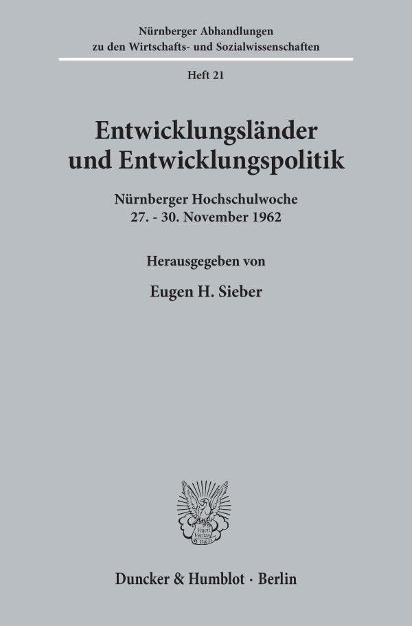 Entwicklungsländer und Entwicklungspolitik.