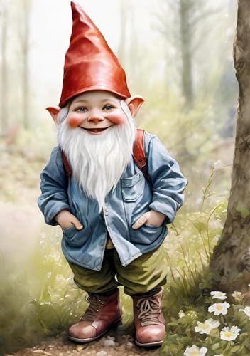 Notizbuch Wichtel Wichtelgeschenk Notizheft Journal Haushaltsbuch Tagebuch Merkzettel Schreibblock Fantasiewesen Waldwichtel Geschenk zum Wichteln ... Geburtstag Mitbringsel Kobold Gnome