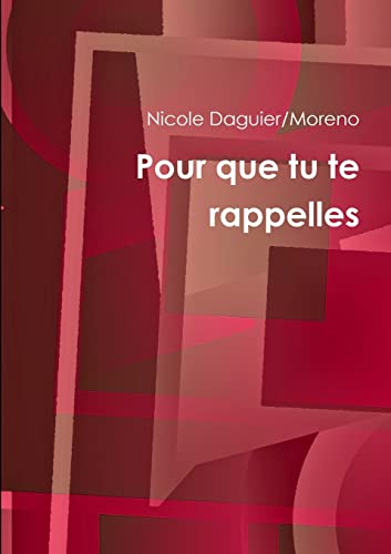 Pour que tu te rappelles