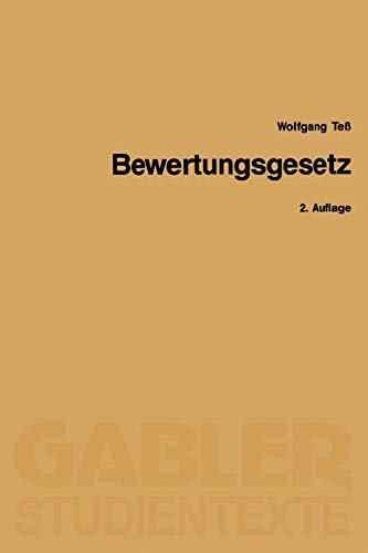 Bewertungsgesetz (Gabler-Studientexte)