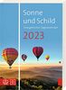Sonne und Schild 2023: Der evangelische Tageskalenderim Buchformat