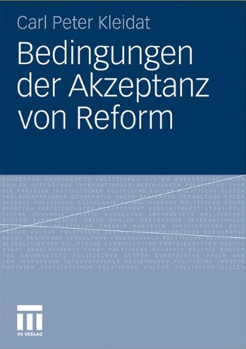 Bedingungen der Akzeptanz von Reform (German Edition)