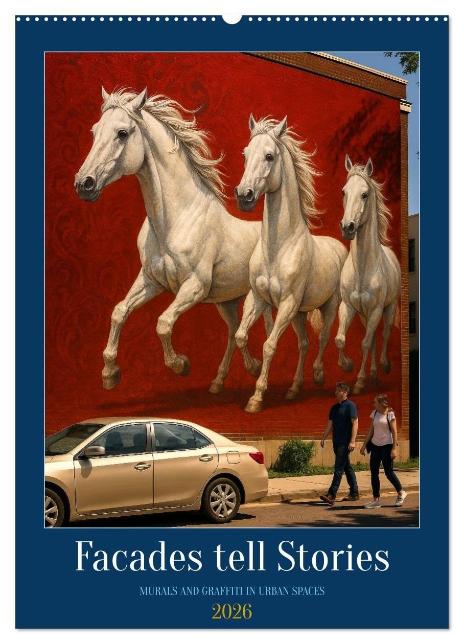 Facades tell Stories (Wall Calendar 2026 DIN A2 portrait), CALVENDO 12 Month Wall Calendar: Graffiti is a thing of the past – the future belongs to the art gallery on the street. (CALVENDO Art)