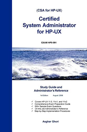 Certified System Administrator for HP-UX: Study Guide and Administrator's Reference