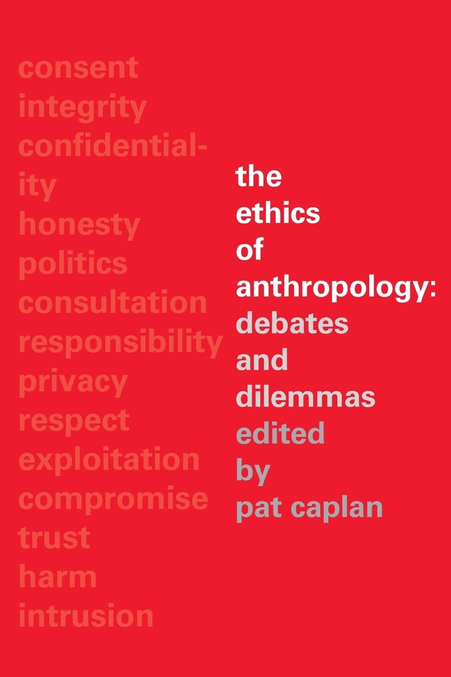The Ethics of Anthropology: Debates and Dilemmas