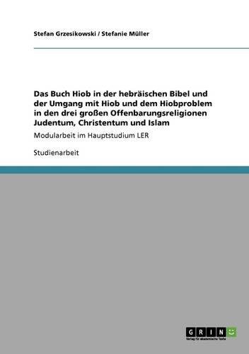 Das Buch Hiob in der hebräischen Bibel. Hiob und das Hiobproblem im Judentum, Christentum und Islam.